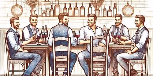 Souper entre Hommes au resto une fois par mois \ud83c\udf7d \ud83c\udf77   Casa Grecque St-J\u00e9r\u00f4me ''Apportez votre vin''