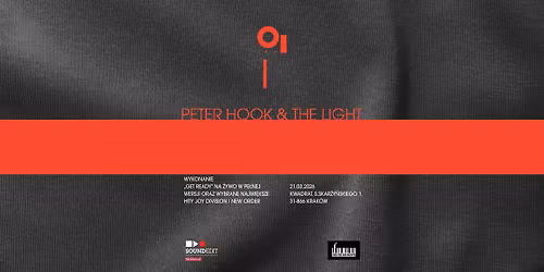 Peter Hook & The Light | 21 marca 2026 | Klub Kwadrat, Krak\u00f3w