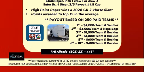 #8.5 Trailer Roping in Albuquerque, NM