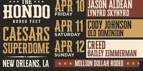 Parking The Hondo Rodeo Fest - (Friday) with Jason Aldean, Lynyrd Skynyrd