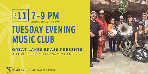 Great Lakes Brass Presents: A Love Letter to New Orleans \u2013 Tuesday Evening Music Club