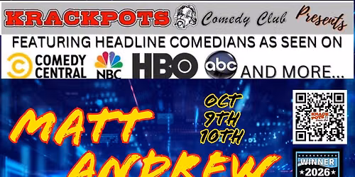 COMEDIAN MATT ANDREW AT KRACKPOTS COMEDY CLUB, MASSILLON