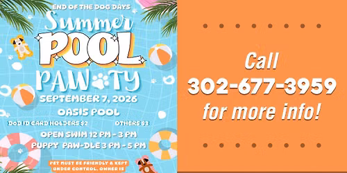Summer Pool Paw-Ty