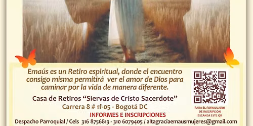 3er RETIRO EMAUS MUJERES 11, 12 y 13 de septiembre 2026 $ 270.000 NUESTRA SE\u00d1ORA DE ALTAGRACIA
