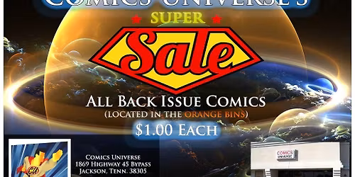 Comics Universe's Super Black Friday Back Issue Comics Sale