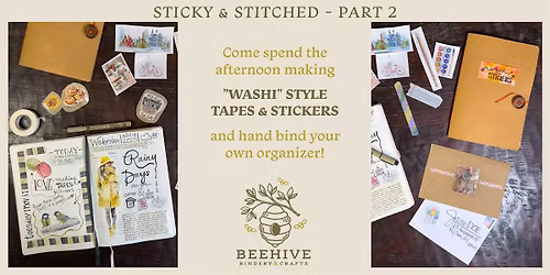 Sticky & Stitched - PART 2 - "Washi" Tape & Stickers