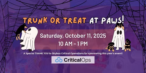 PAWS Trunk or Treat 2025