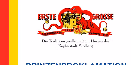 Prinzenproklamation der Kupferst\u00e4dter Tollit\u00e4t Johann I. - Session 2026