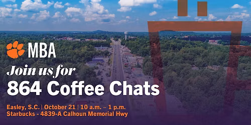 Clemson MBA Coffee Chats | Easley\/Powdersville