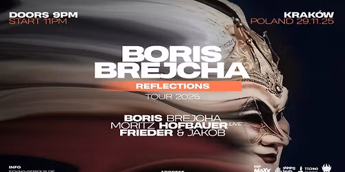 BORIS BREJCHA "REFLECTIONS" TOUR 2025 | KRAKÓW, PL