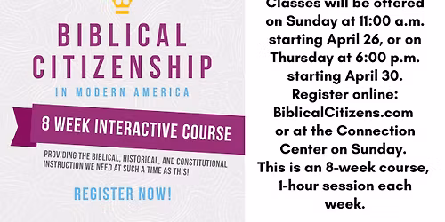 Biblical Citizenship in Modern American Thursdays