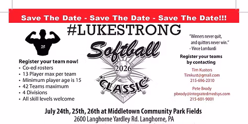 9th Annual LUKESTRONG Softball Classic