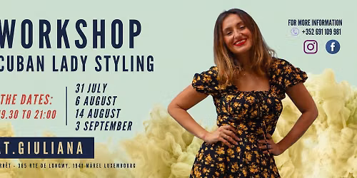 6h de cours intensif de Cuban Lady Styling avec Giuliana (4x1,5h)\/Soir\u00e9e SB avec DJ Ladysalsa