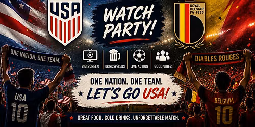 TEAM USA VS BELGIUM. OPEN BAR at SPIN Flatiron