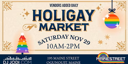 HoliGAY Market: LGBTQIA+ artisans, crafters, food + more