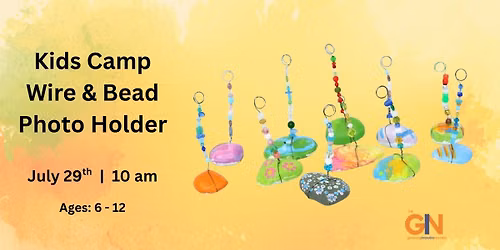 Kids Camp - Beaded Photo Holder
