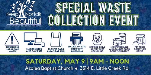 Special Waste Collection Event: Norfolk Recycles Day