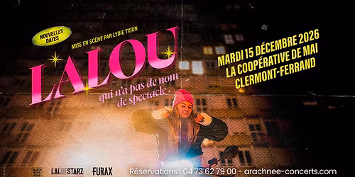 Lalou \u00e0 la Coop\u00e9rative de Mai de Clermont-Ferrand