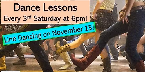 Line Dance Lessons - American Legion Post 370 - 6:00 pm Before Melissa & Company Band at 7:00