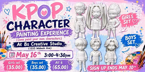 K POP PAINTED CHARACTER EXPERIENCE