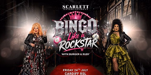 \ud83d\udc84BINGO LIKE A ROCKSTAR\ud83c\udfb8 DRAG BINGO AT CARDIFF RSL