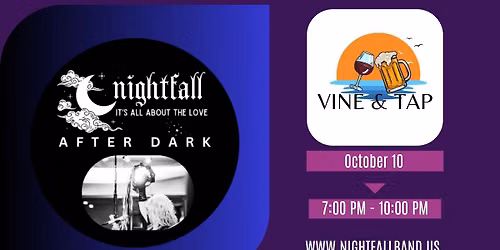 Nightfall After Dark debuts at Vine and Tap!