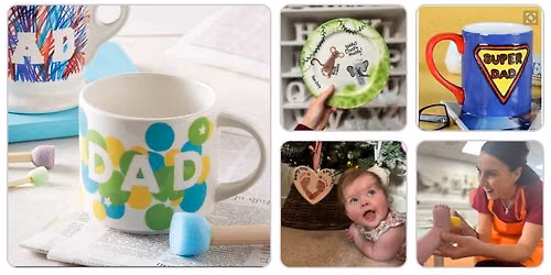 Fathers Day Print & Paint Ceramics