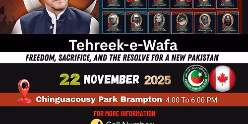 PTI Canada Protest - Chinguacousy Park Brampton