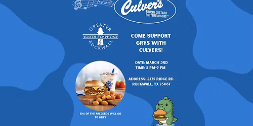 Culver's Spring Fundraiser