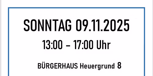 Flohmarkt im B\u00fcrgerhaus Hechtsheim