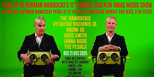 NAWROCKI'S 11TH ANNUAL RAD NON-XMAS MUSIC SHOW