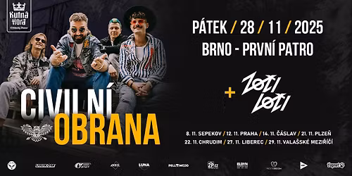 Civiln\u00ed Obrana + Zo\u010di Vo\u010di \/ Brno