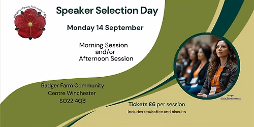 HCFWI Speaker Selection Day -14 September
