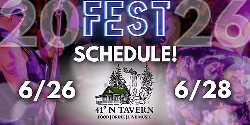 REGION MUSIC FEST @ 41 NORTH TAVERN!