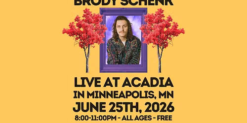 Brody Schenk ~ Minneapolis, MN ~ The Everyday Magic Tour