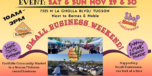 Foothills Community Market-Small Business Weekend