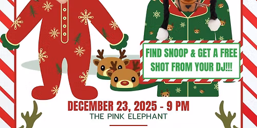 Christmas Pajama Karaoke and White Elephant at The Pink Elephant!
