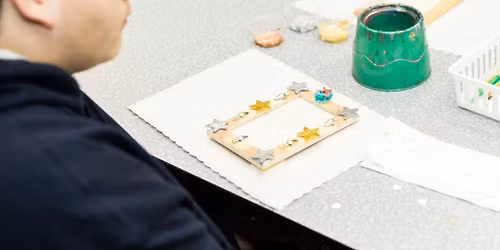 Drop-In Art: Snowflake Styrofoam Prints