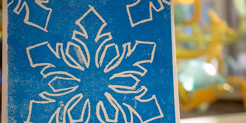 Drop-In Art: Snowflake Styrofoam Prints