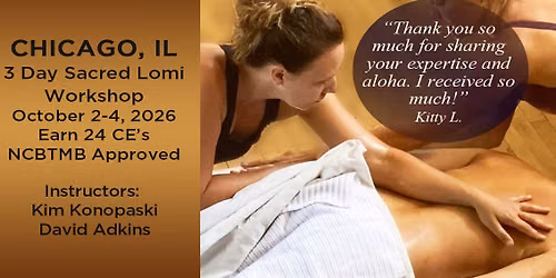 Chicago 3 Day Sacred Lomi Workshop