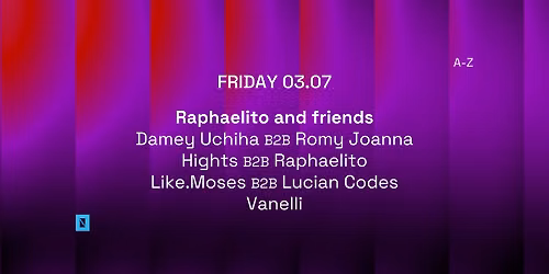 03.07 TOFFLER Presents Raphaelito and friends