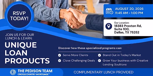 The Pedison Team Presents: Unique Loan Products