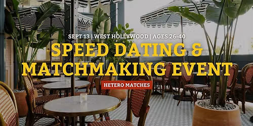 Speed Dating | West Hollywood | Ages 26-40