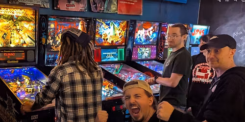 Sunday afternoon pinball tournament at Forked River!