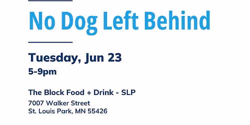 Dine for a Cause: No Dog Left Behind Fundraiser at The Block! \ud83d\udc3e