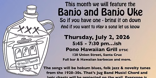 Banjo Night At the Jug Band Sing Along