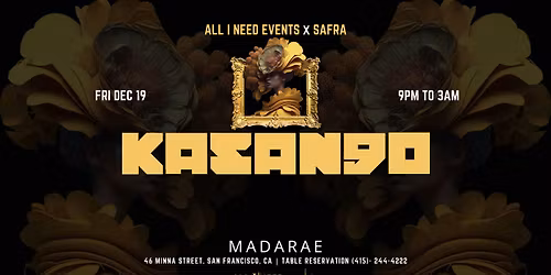 KASANGO [Afro House ] at Madarae