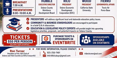 2026 Solano County Education Legislative Policy Forum