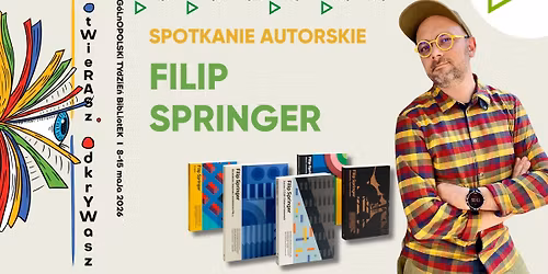 Filip Springer | Spotkanie autorskie | Tydzie\u0144 Bibliotek