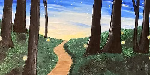 Night Fireflies Paint & Sip Event